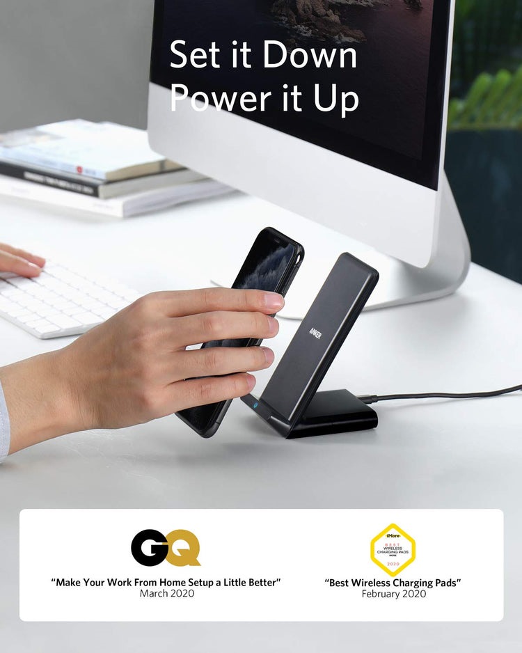 Anker 313 Wireless Charger ((Stand) Wireless Chargers Black | OJ332773D1