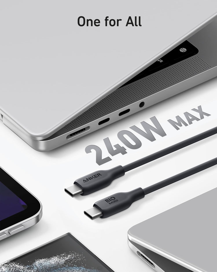Anker 543 USB-C to USB-C Cable ((Bio-Based) Cables Black | OD540644O5