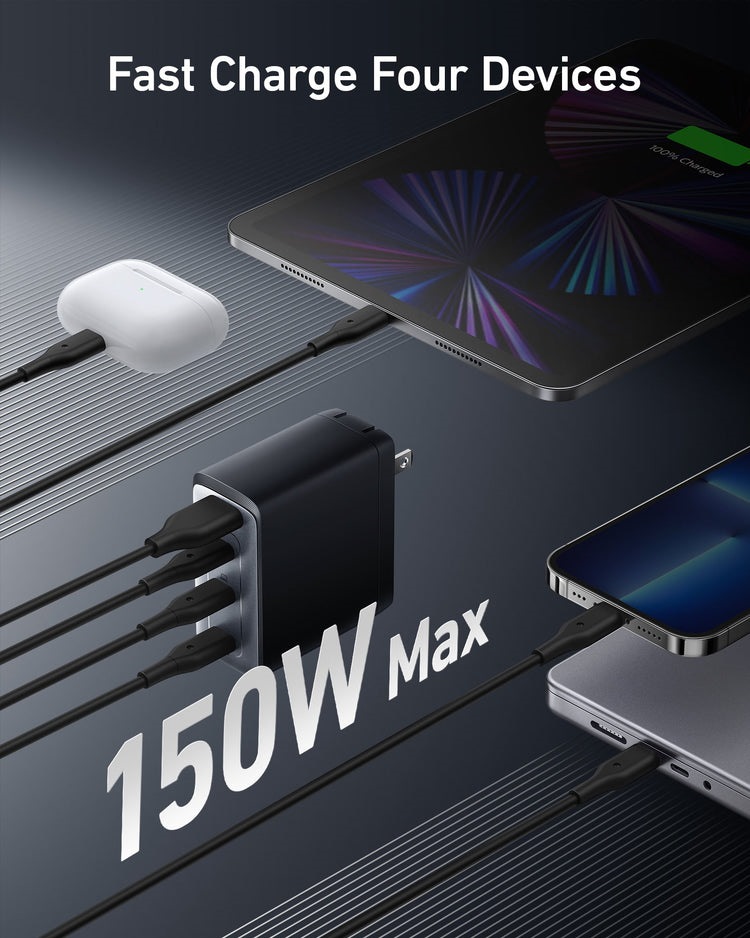 Anker 747 Charger ((GaNPrime 150W) Chargers Black | AR293999W3