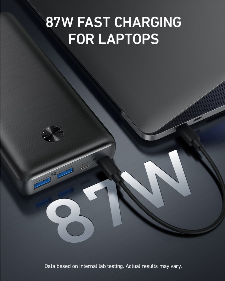 Anker 747 Power Bank ((PowerCore 26K for Laptop) Power Banks Black | OO090329E1