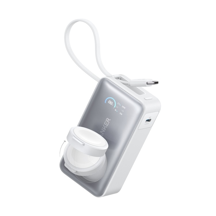 Anker MagGo Power Bank ((10K, 35W, For Apple Watch) Power Banks White | EQ956585E5