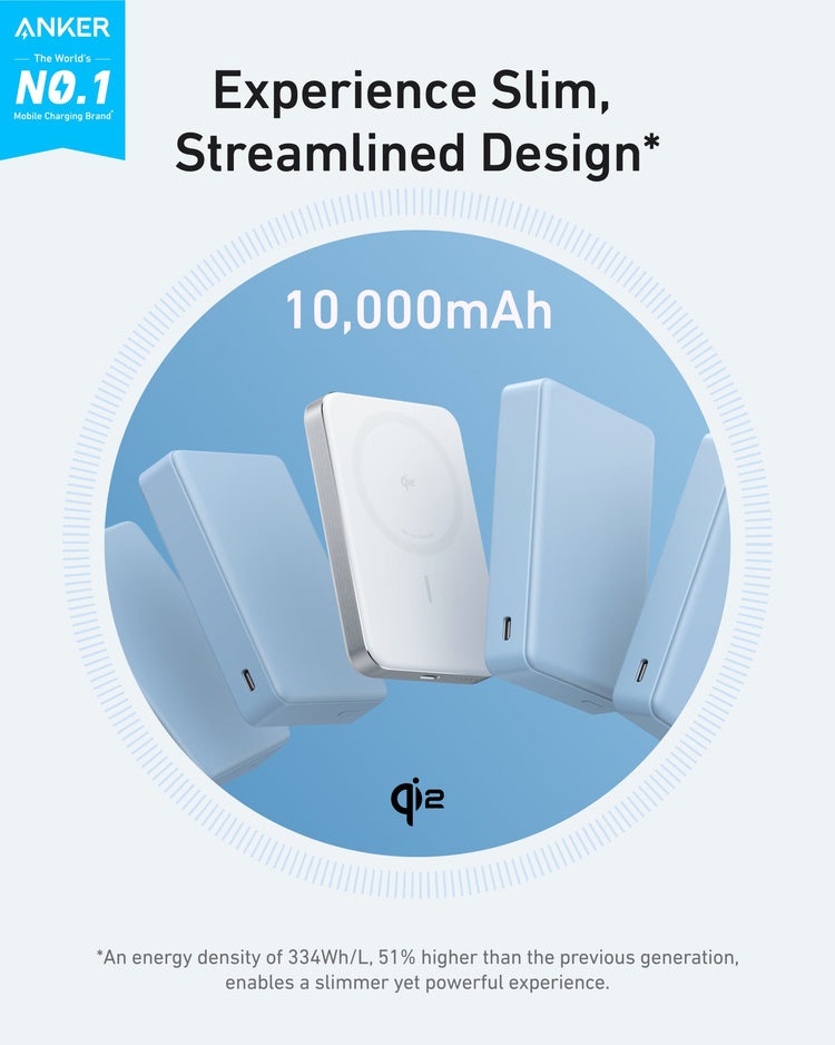 Anker MagGo Power Bank ((10K, Slim) Power Banks White | BD396009H0