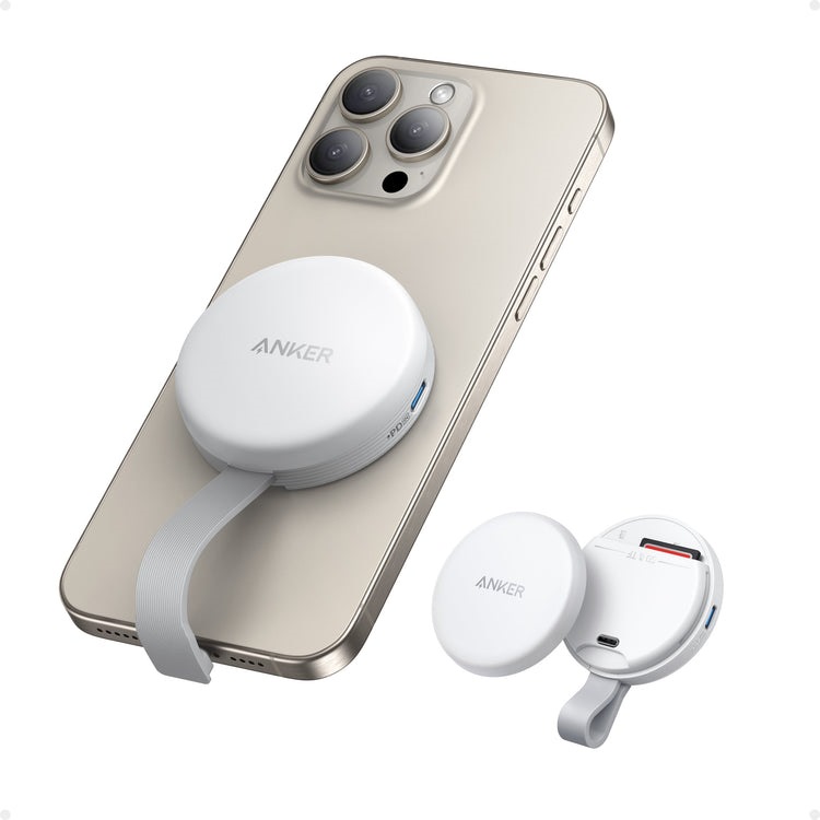 Anker MagGo USB-C Adapter ((3-in-1, 10Gbps, For iPhone) Hubs and Docks White | HS931453X6