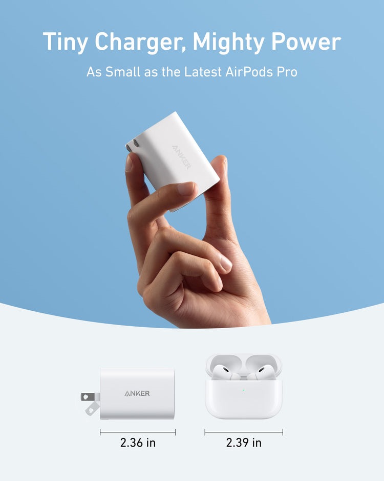 Anker Nano Charger ((100W) with USB-C Cable Chargers White | AQ972947X1