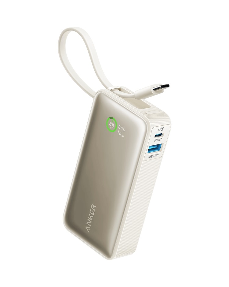 Anker Nano Power Bank ((30W, Built-In USB-C Cable) Power Banks White | EI437543I0