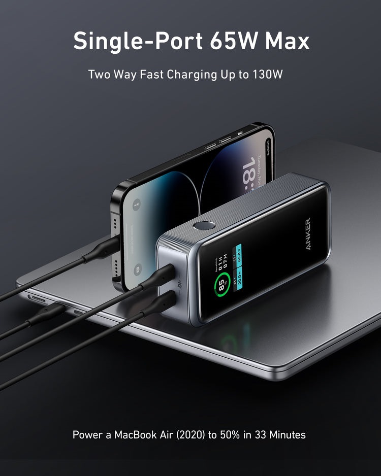 Anker Prime 12,000mAh Power Bank ((130W) Power Banks Black | HK047724I6